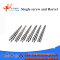 Conical twin screw and barrel for profile